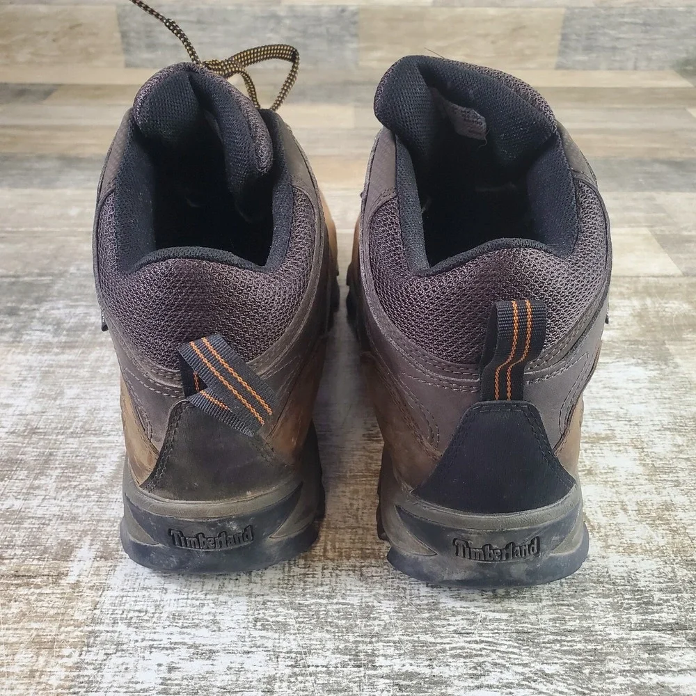 Timberland Mt. Maddsen Hiking Boots Mens Sz 14 Dark Brown Waterproof Mid Hiker